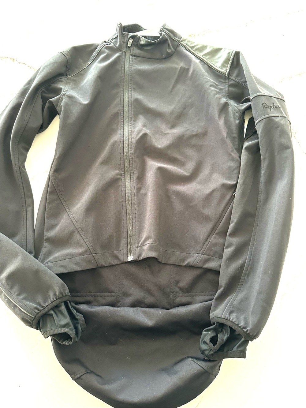 Rapha Black Long-Sleeve Cycling Jacket with Drop Tail men’s size medium